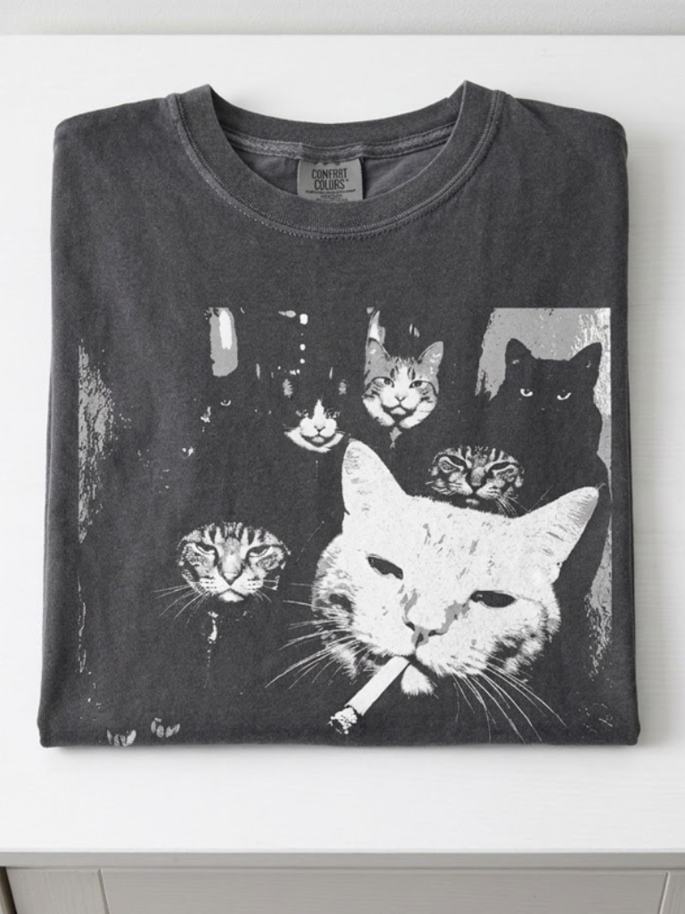 Funny Gangster Cat Shirt - Picture 3 of 4